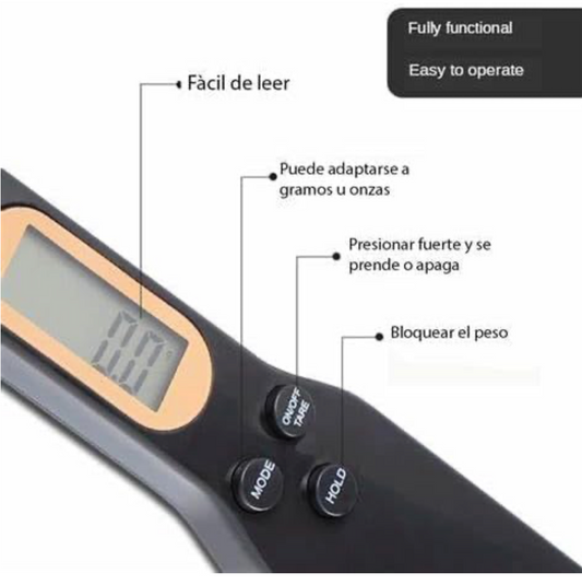 Cuchara Digital Con Gramera SpoonFit®